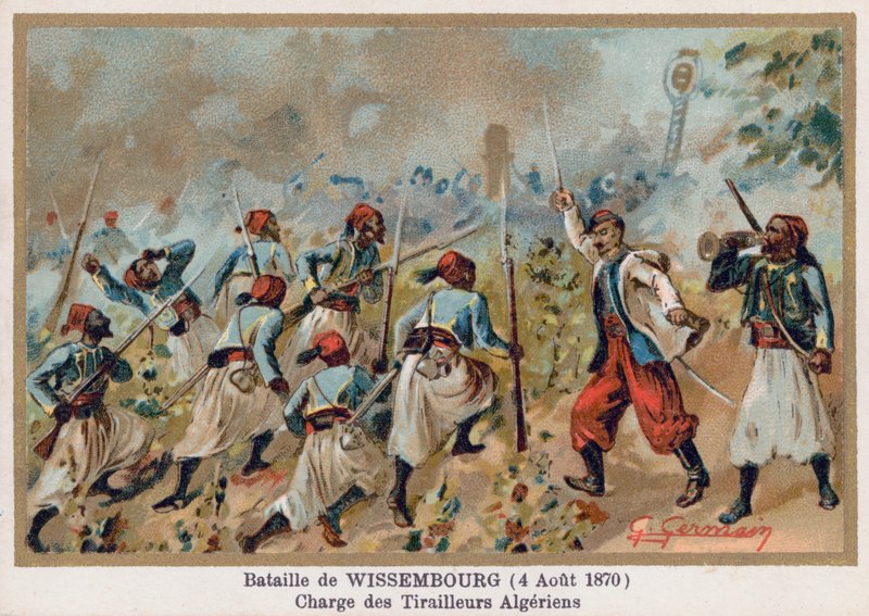 Bitva o Wissembourg, velitel alžírských skirmishers od French School