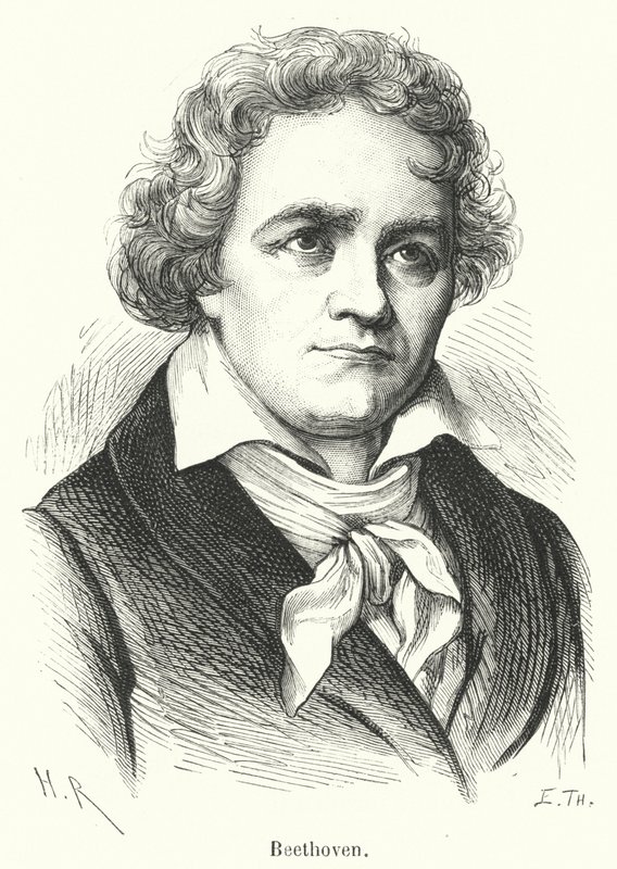 Beethoven (rytina) od French School