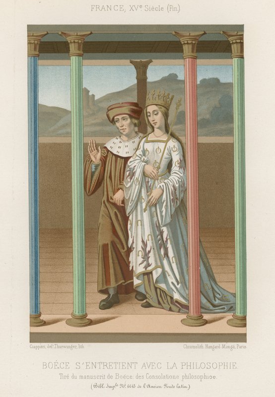 Boethius mluví s Filosofií od French School