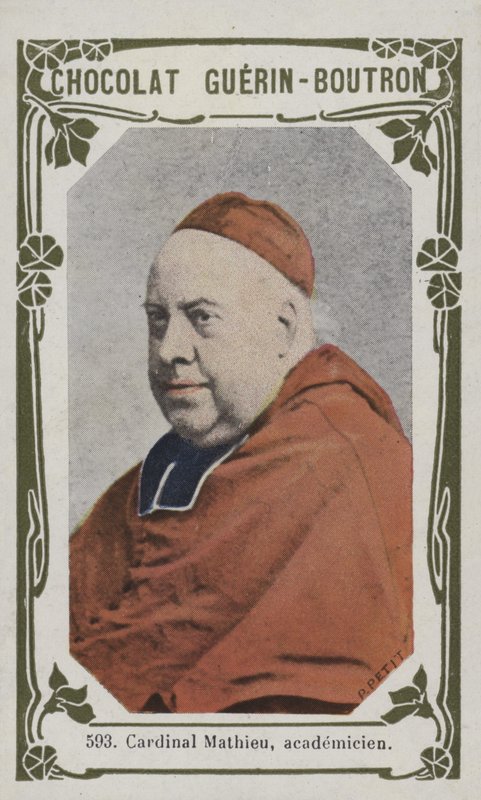 Kardinál Mathieu, Academyien (barevné foto) od French School