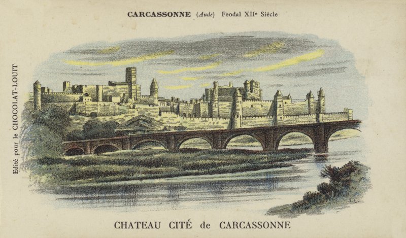 Zámek Cite de Carcassonne, Carcassonne, Aude od French School