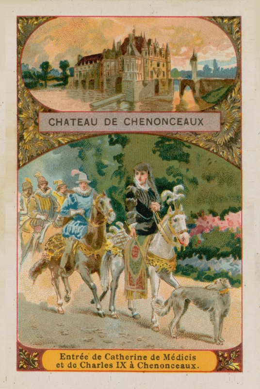 Zámek Chenonceaux od French School