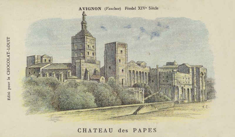 Zámek papežů, Avignon, Vaucluse od French School