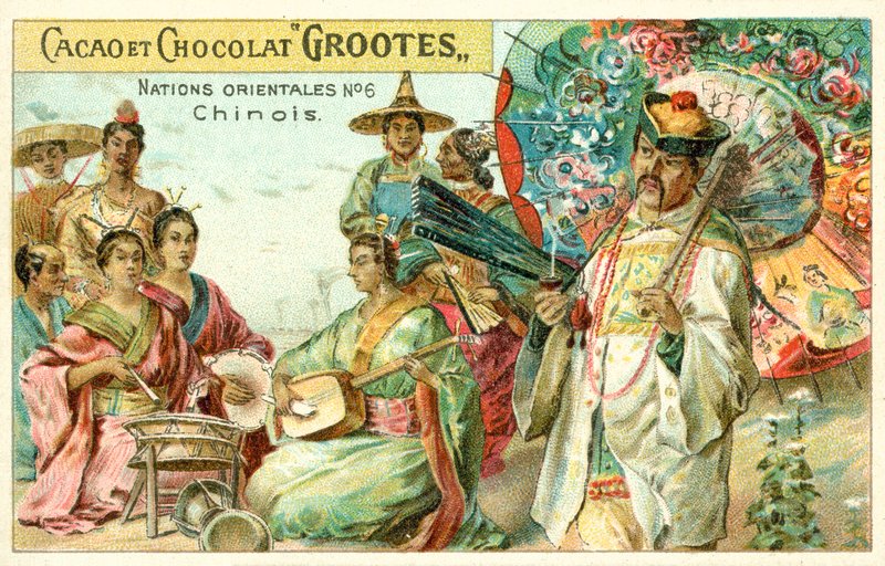 čínština (chromolitho) od French School