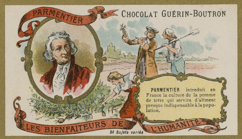 Čokoládová vizitka Guerin-Boutron, Antoine-Augustin Parmentier od French School