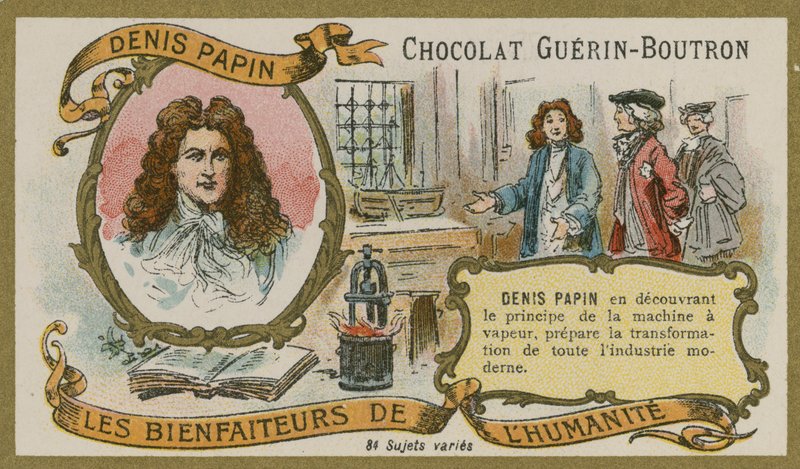 Čokoládová vizitka Guerin-Boutron, Denis Papin od French School