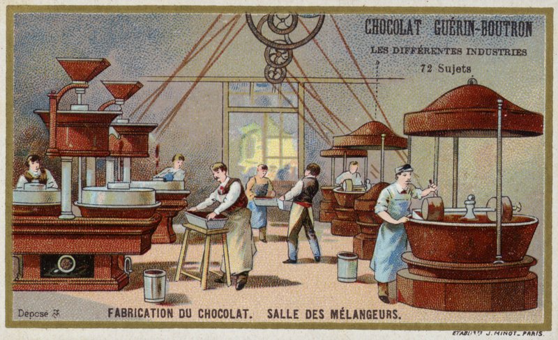 Výroba čokolády. Mísící místnost od French School