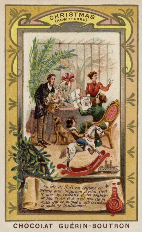 Vánoce v Anglii (chromolitho) od French School