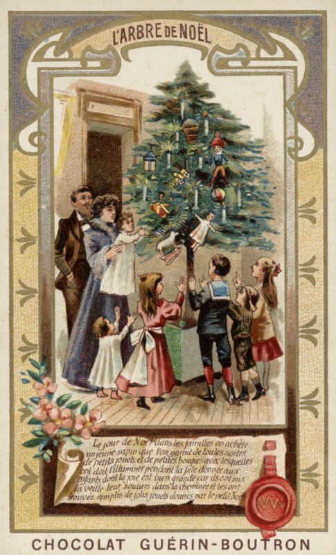 Vánoční strom (chromolitho) od French School