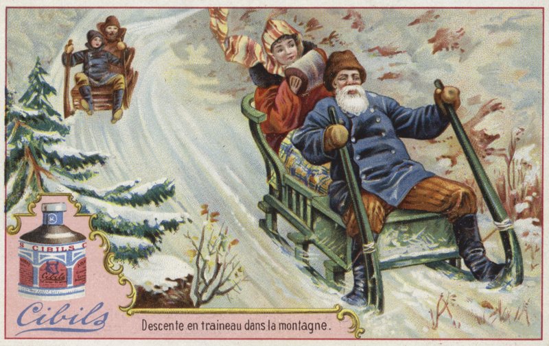 Cibils karta se sáňkováním od French School