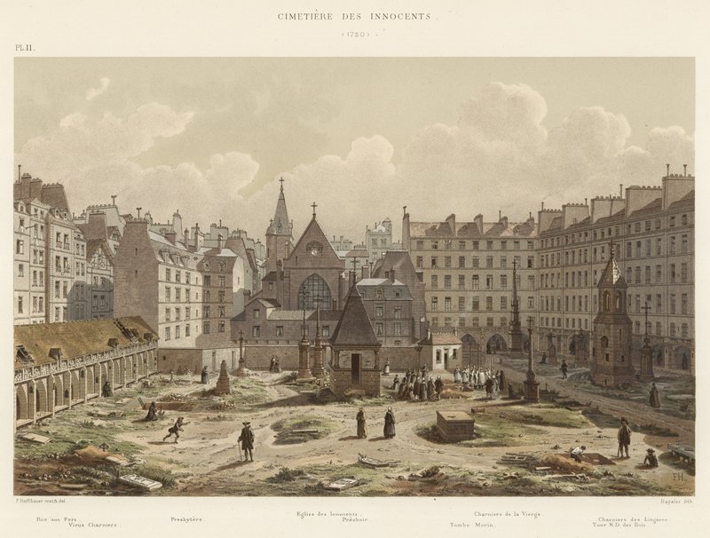 Hřbitov neviňátek, 1750 od French School