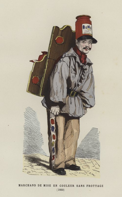 Prodejce barev, 1850 od French School