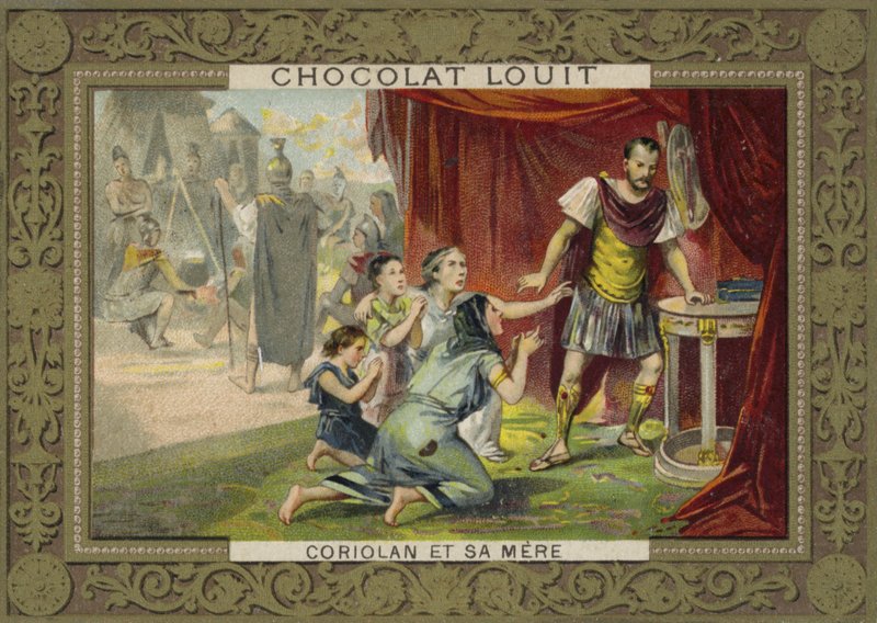 Coriolanus a jeho matka od French School