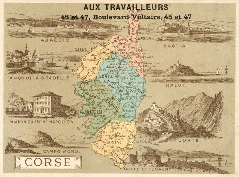 Korsika (chromolitho) od French School