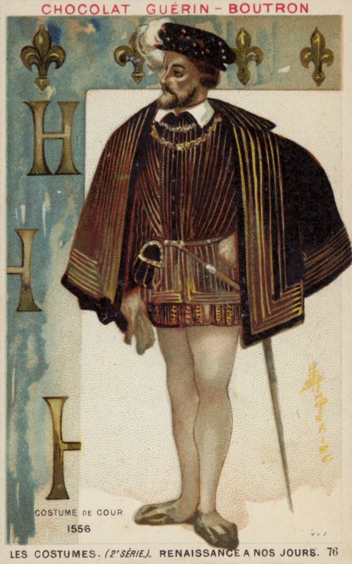 Dvorní šaty, 1556 od French School