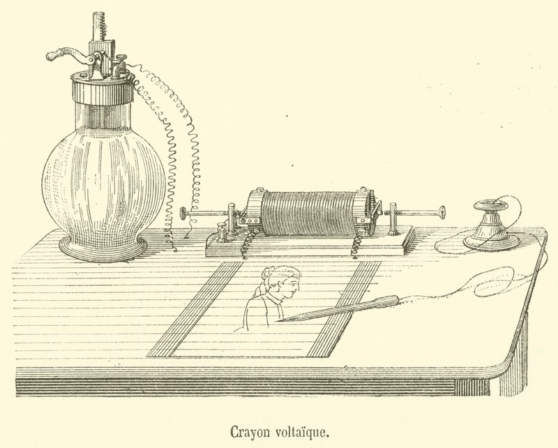 Crayon voltaique (rytina) od French School