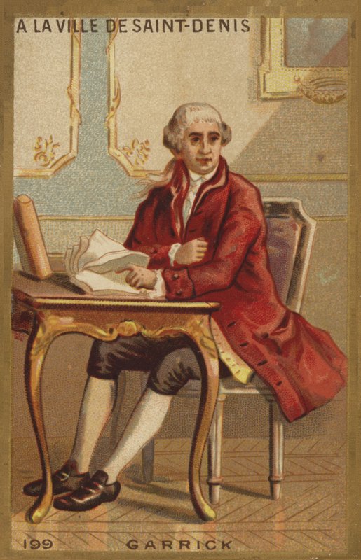 David Garrick ve městě Saint-Denis od French School