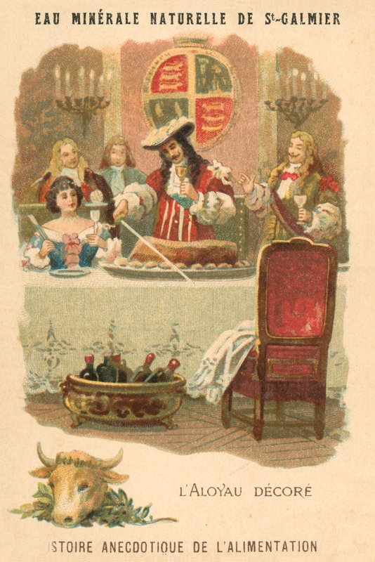 Zdobená svíčková (chromolitho) od French School