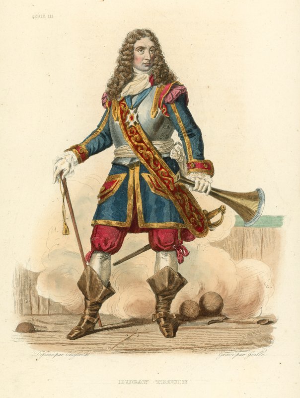 Duguay Trouin (barevná rytina) od French School