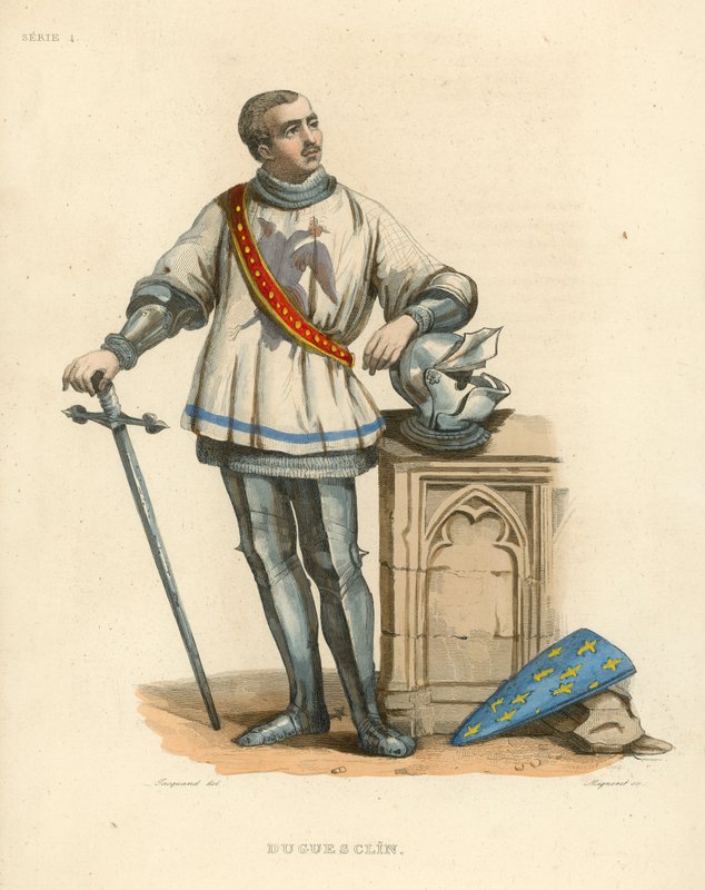 Duguesclin (barevná rytina) od French School