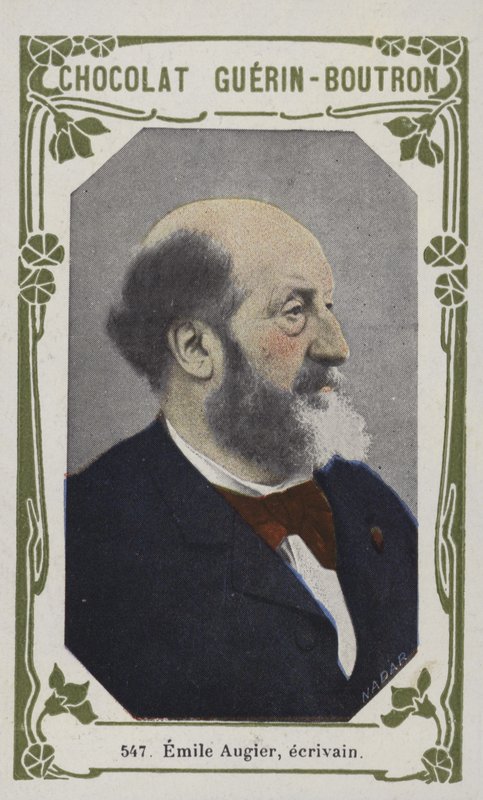 Emile Augier, spisovatel (barevné foto) od French School