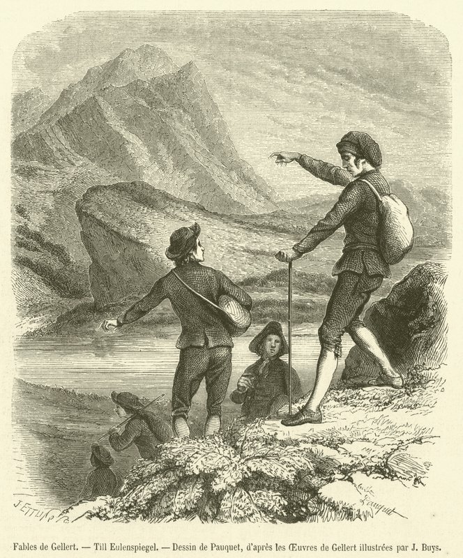 Fables de Gellert, Till Eulenspiegel (rytina) od French School