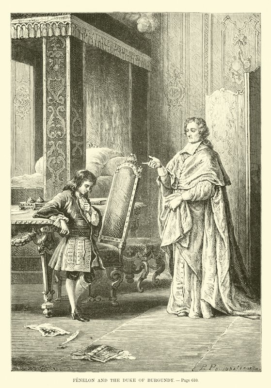 Fenelon a vévoda z Burgundska od French School