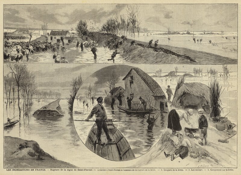 Povodně ve Francii, 1897 od French School