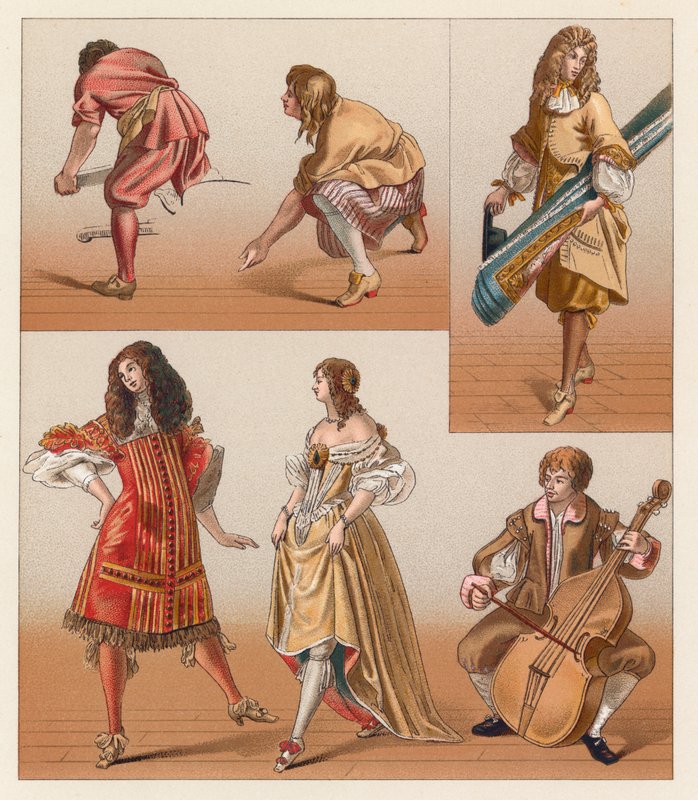 Kostým Francie XVII. centu od French School
