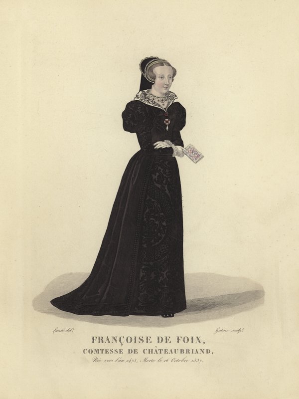 Francoise de Foix, hraběnka z Chateaubriand od French School