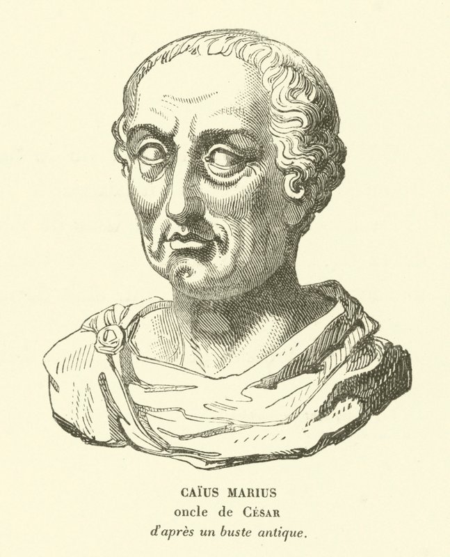 Gaius Marius, strýc Julia Caesara (rytina) od French School