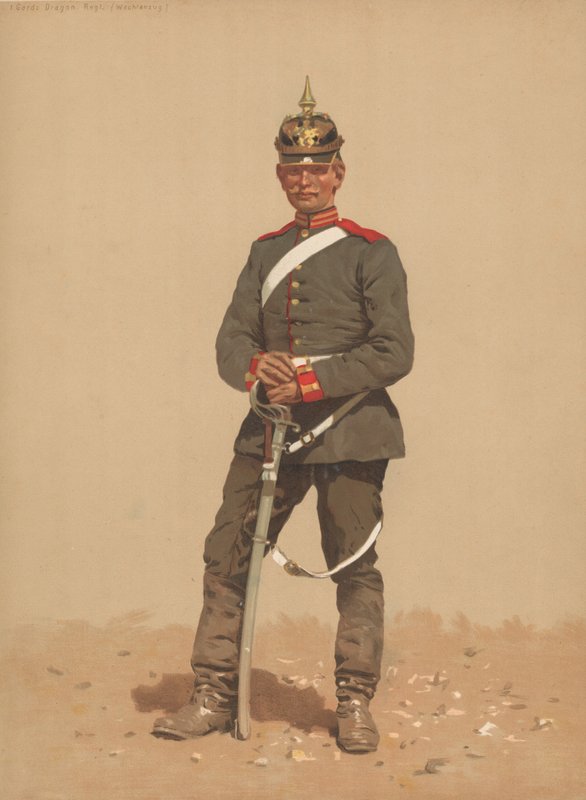Garde Dragon, Regt, Wachtanzug od French School