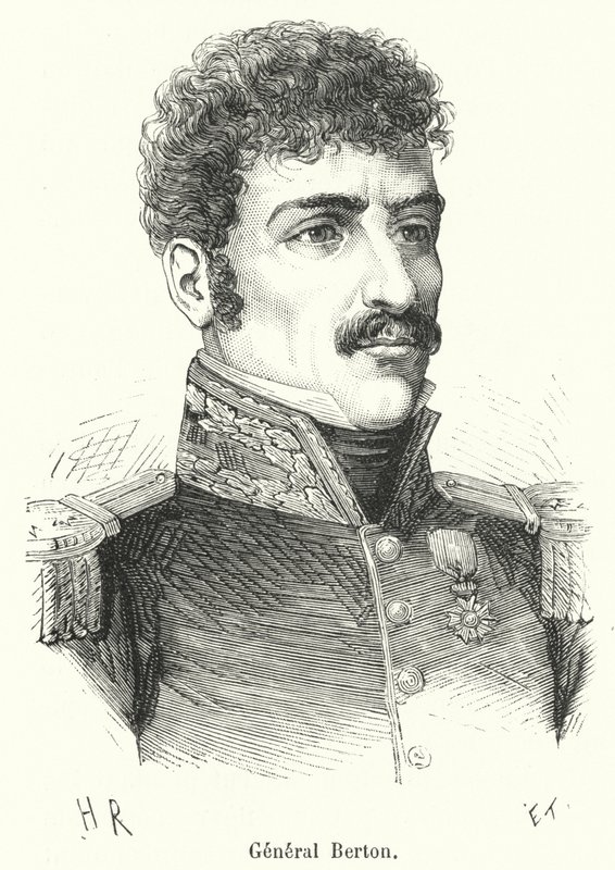 General Berton (rytina) od French School