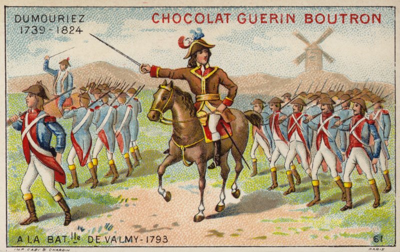 Generál Dumouriez v bitvě u Valmy od French School