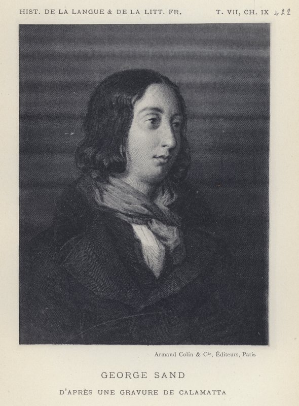George Sand (litho) od French School