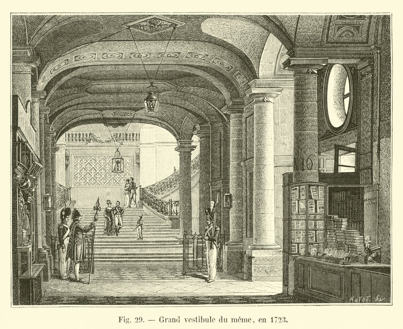 Velká předsíň memu, v roce 1723 od French School
