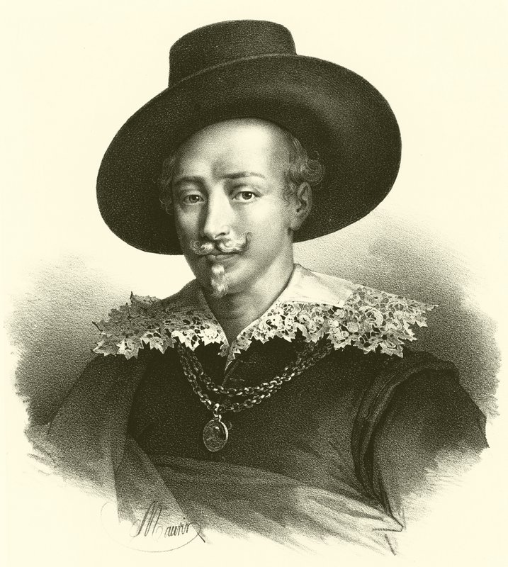 Guido Reni, portrét (rytina) od French School