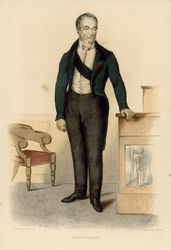 Guillaume Dupuytren (barevná rytina) od French School