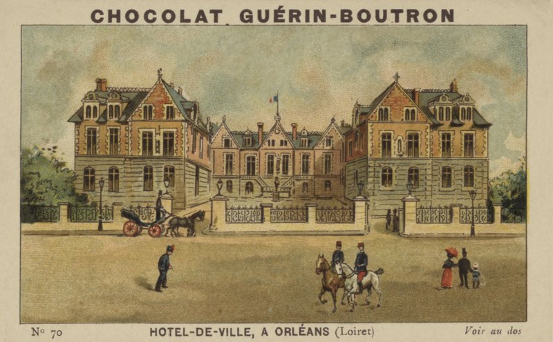 Hotel-de-Ville, v Orleans, Loiret od French School