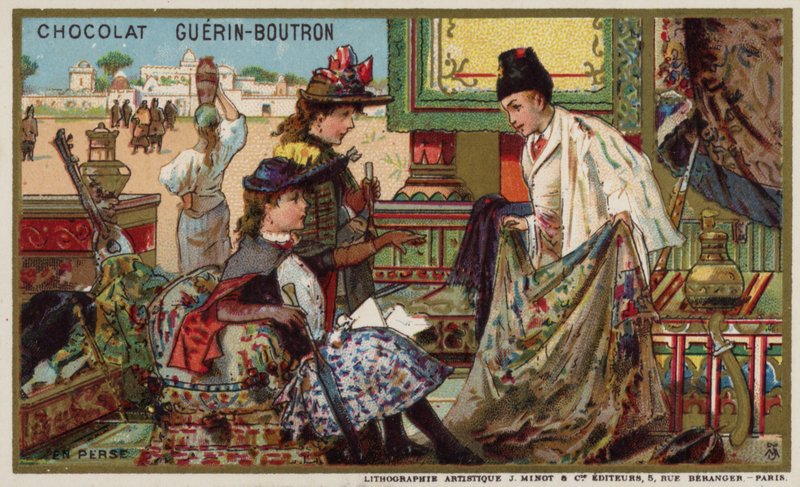 V Persii (chromolitho) od French School