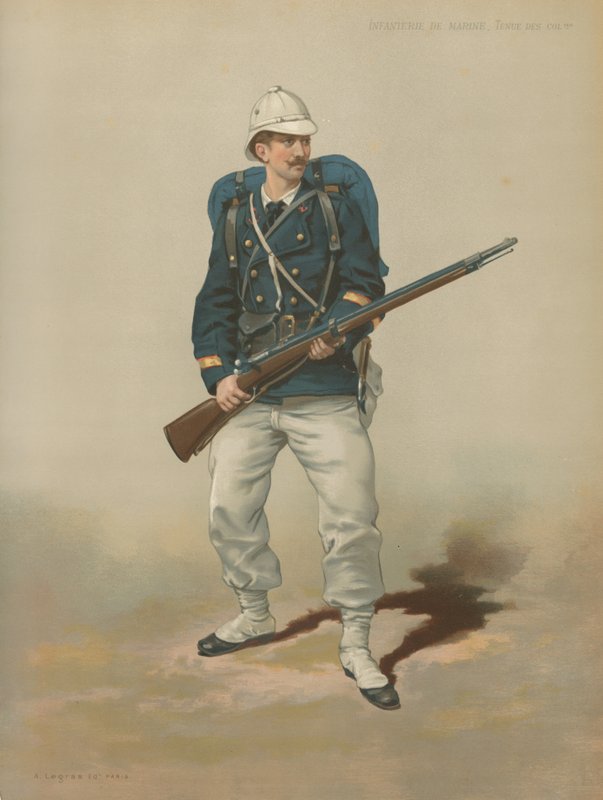 Marines, Colies Dress od French School