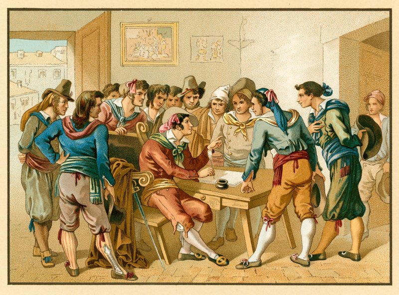 Kostým Itálie od French School