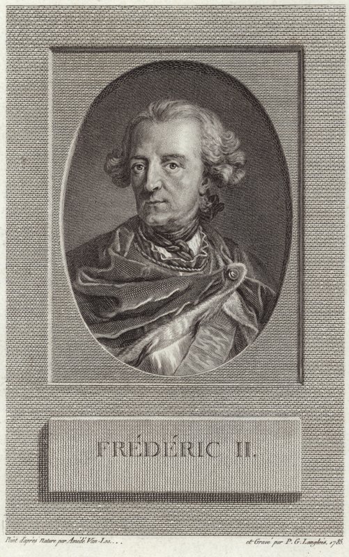 Pruský král Fridrich II od French School