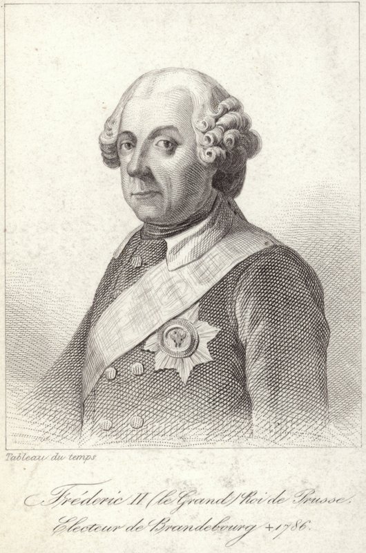 Pruský král Fridrich II od French School