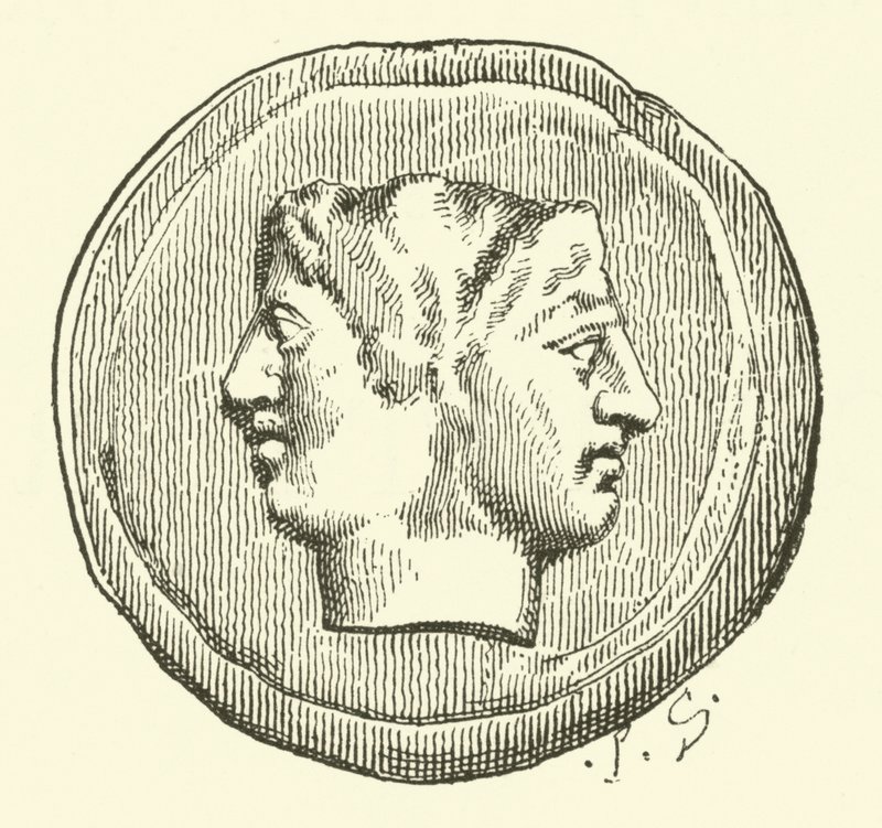Král Janus (rytina) od French School