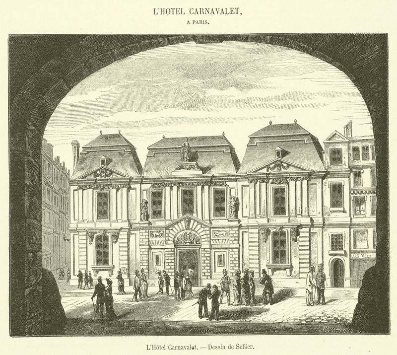 Hotel Carnavalet (rytina) od French School