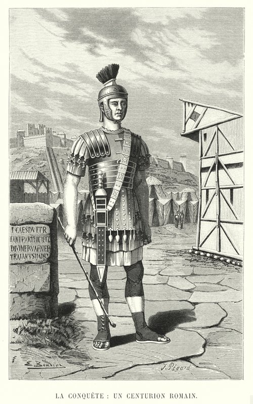 The Conquest, Of A Roman Centurion (rytina) od French School