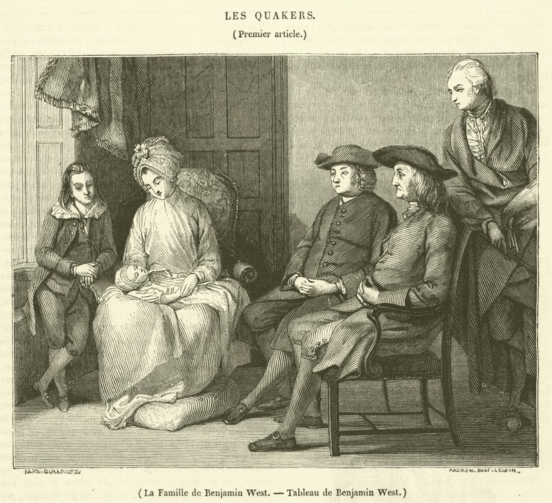 Rodina Benjamina Westa (rytina) od French School