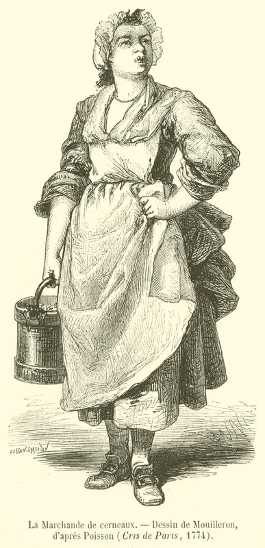 The Merchant of Kernels (rytina) od French School
