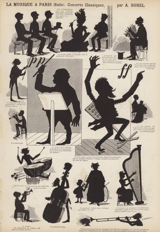 Hudba v Paříži (litho) od French School
